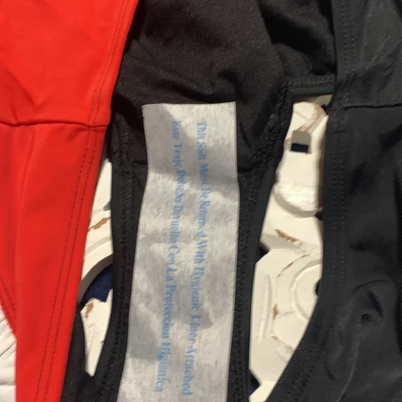 DC Comics Harley Quinn Red Black and Red Ruffle Bikini Bottoms Size M NWOT - Picture 4 of 4